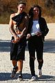 justin bieber goes shirtless on hike with female friend 01