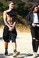 justin bieber goes shirtless on hike with female friend 05