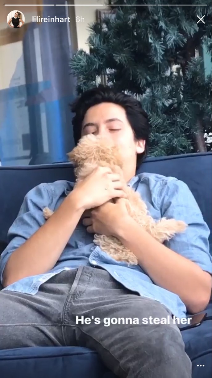 cole sprouse cuddles candice pattons dog sdcc 06