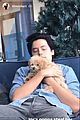 cole sprouse cuddles candice pattons dog sdcc 01