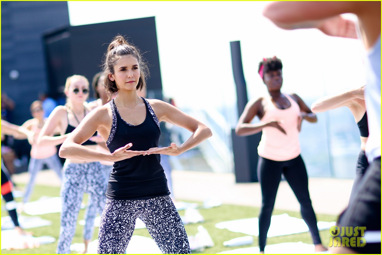 nina dobrev packs in workouts for her staycation in new york 02