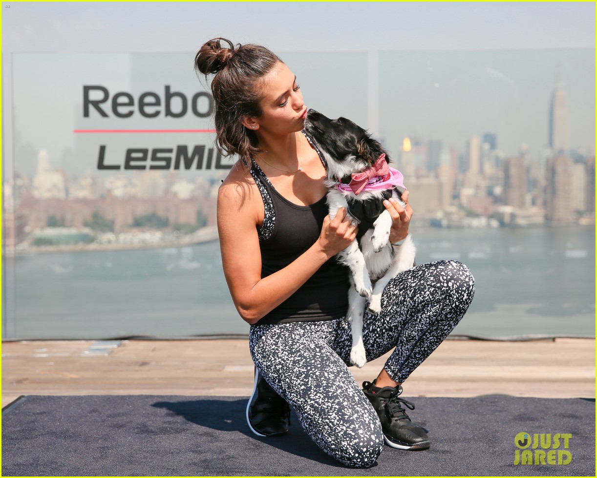 nina dobrev packs in workouts for her staycation in new york 06