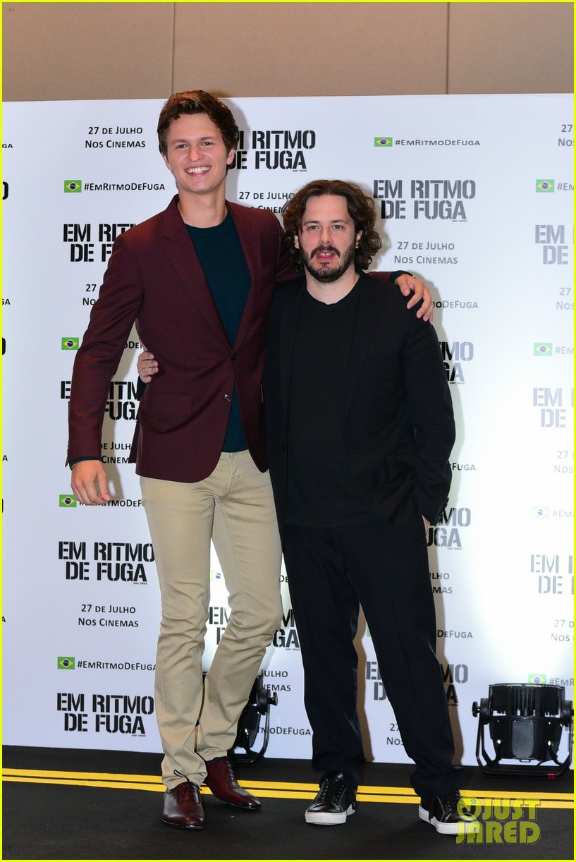 Full Sized Photo of ansel elgort surprises fans at baby driver