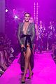 bella hadid wears completely see through top for alexandre vauthier fashion show 07