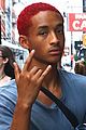 jaden smith shows off red hair nyc 01