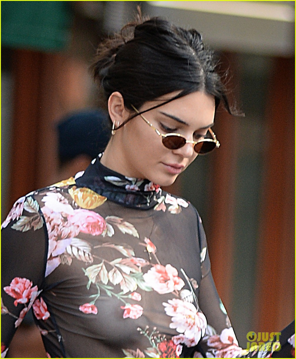 kendall jenner wears another see through top hailey baldwin 06