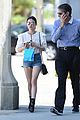 lucy hale jean dress shorts aria outfits tease 13