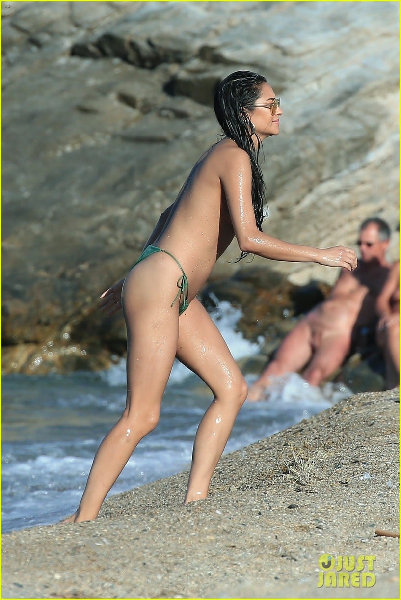 shay mitchell goes topless at the beach in greece 24