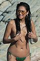shay mitchell goes topless at the beach in greece 13