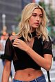 hailey baldwin auditions for victorias secret fashion show in semi sheer crop top 07