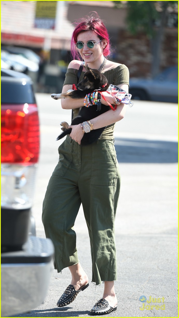 bella thorne new dog out lunch sunday 15