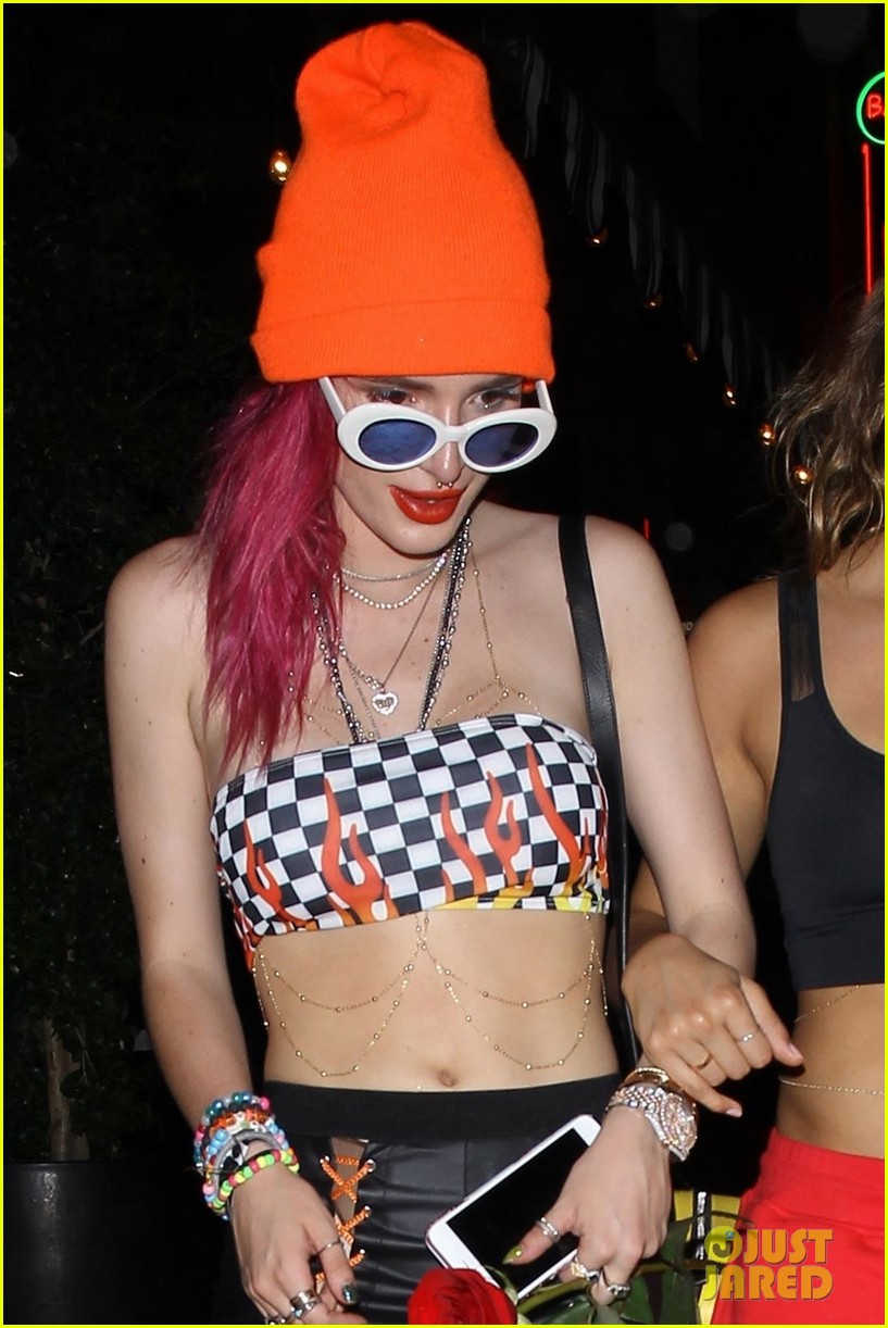bella thorne shows off toned abs at after party 03