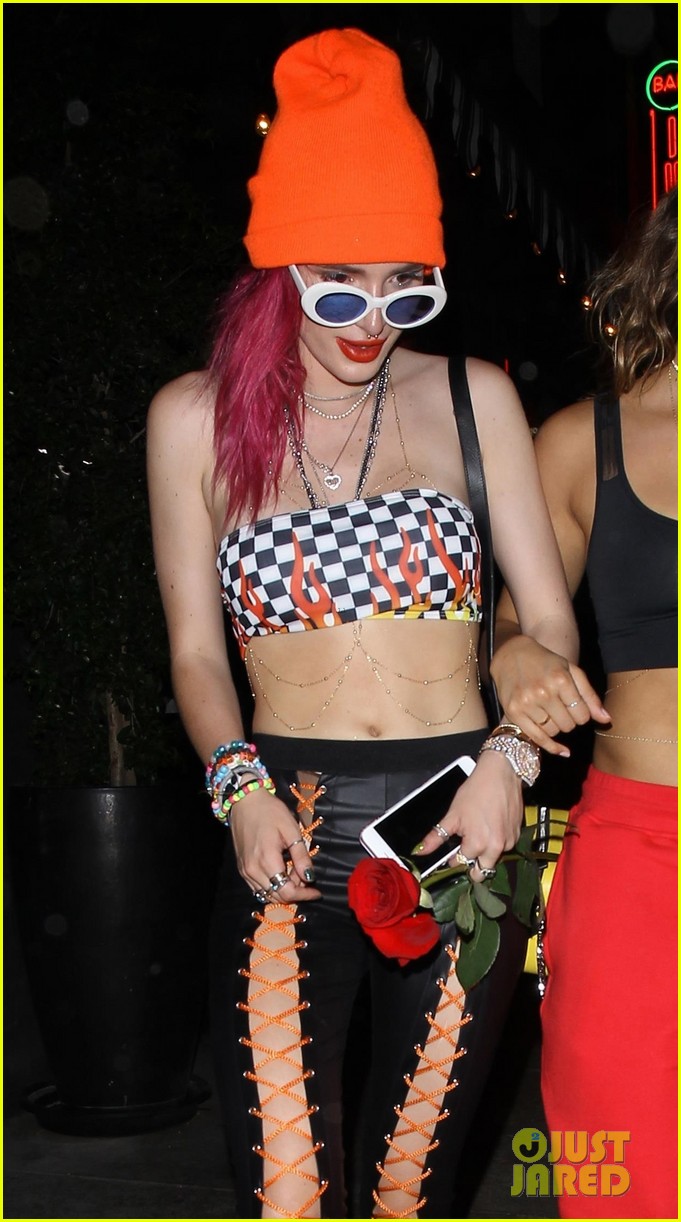 bella thorne shows off toned abs at after party 05