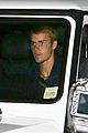 exes justin hailey leave church service separately in la 06