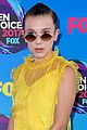 millie bobby brown brightens up the teen choice awards 2017 blue carpet 02