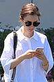 lily collins adds a pretty touch to her casual ensemble2 07
