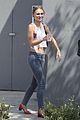 lily rose depp shows off her toned tummy in crop tank top 01