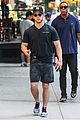 nick jonas supports the yankess while out in nyc 05