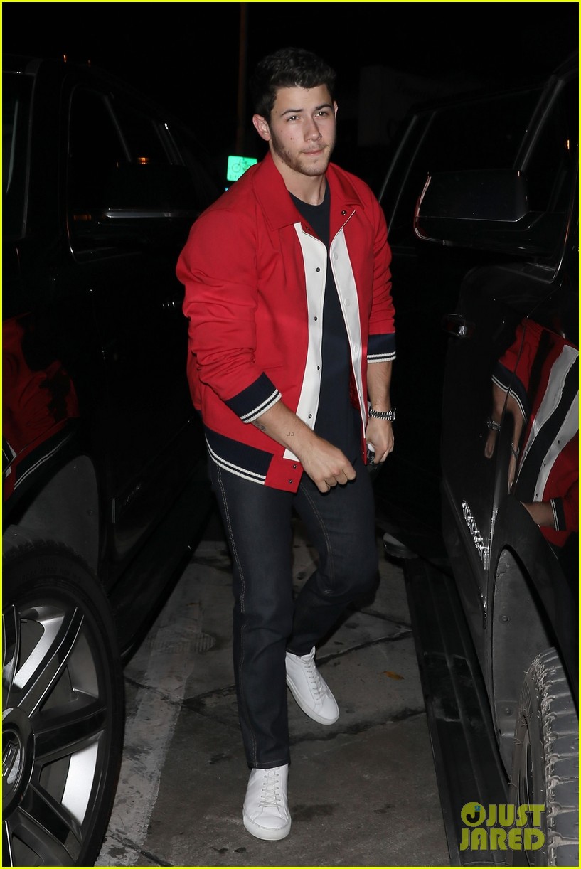 nick jonas good red hot at dinner in weho 03