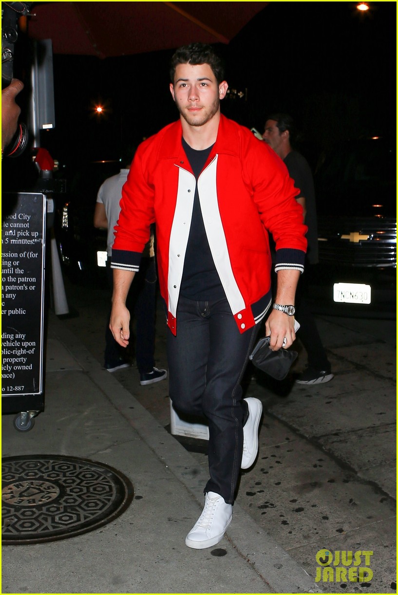 nick jonas good red hot at dinner in weho 05
