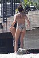 ashley tisdale hits the beach in leopard print bathing suit 03