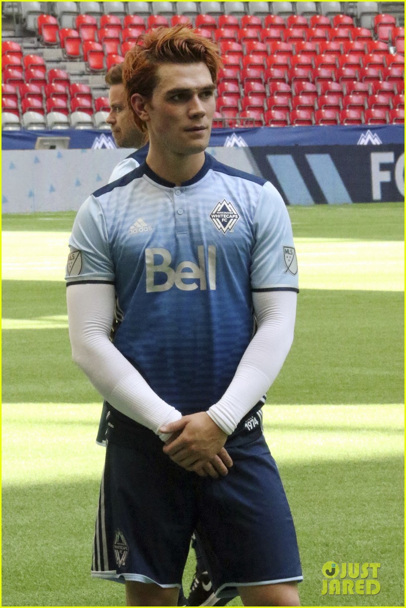 kj apa and charles melton play in childrens hospital charity soccer match 09