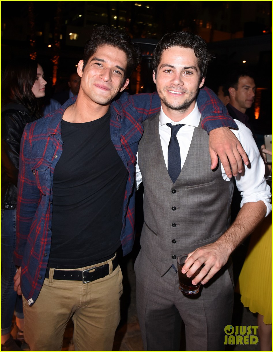 tyler posey supports dylan obrien at american assassin la premiere 01