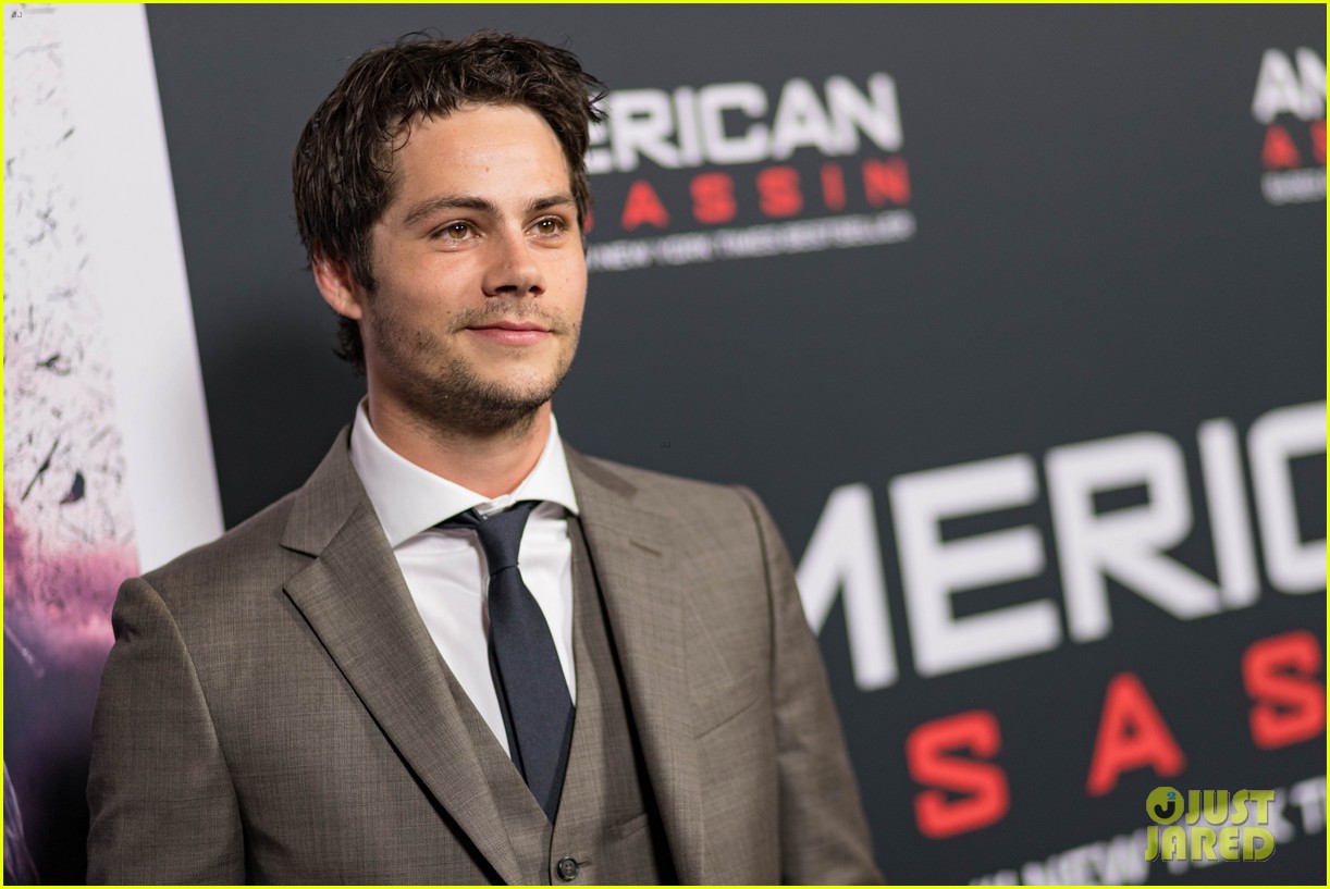 tyler posey supports dylan obrien at american assassin la premiere 07