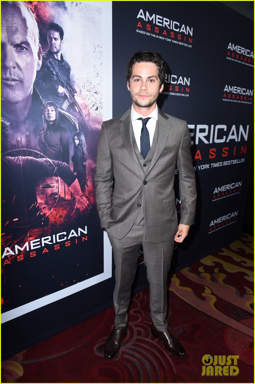 tyler posey supports dylan obrien at american assassin la premiere 18