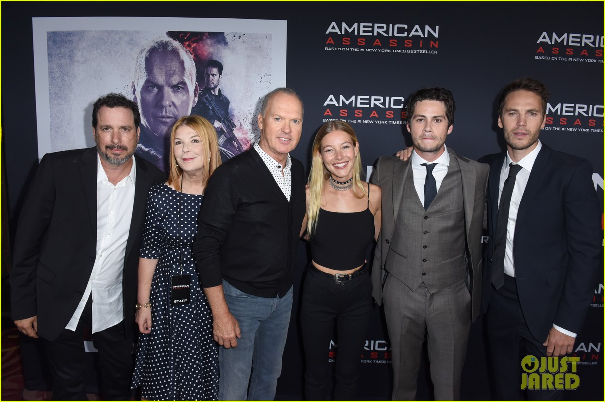 tyler posey supports dylan obrien at american assassin la premiere 27