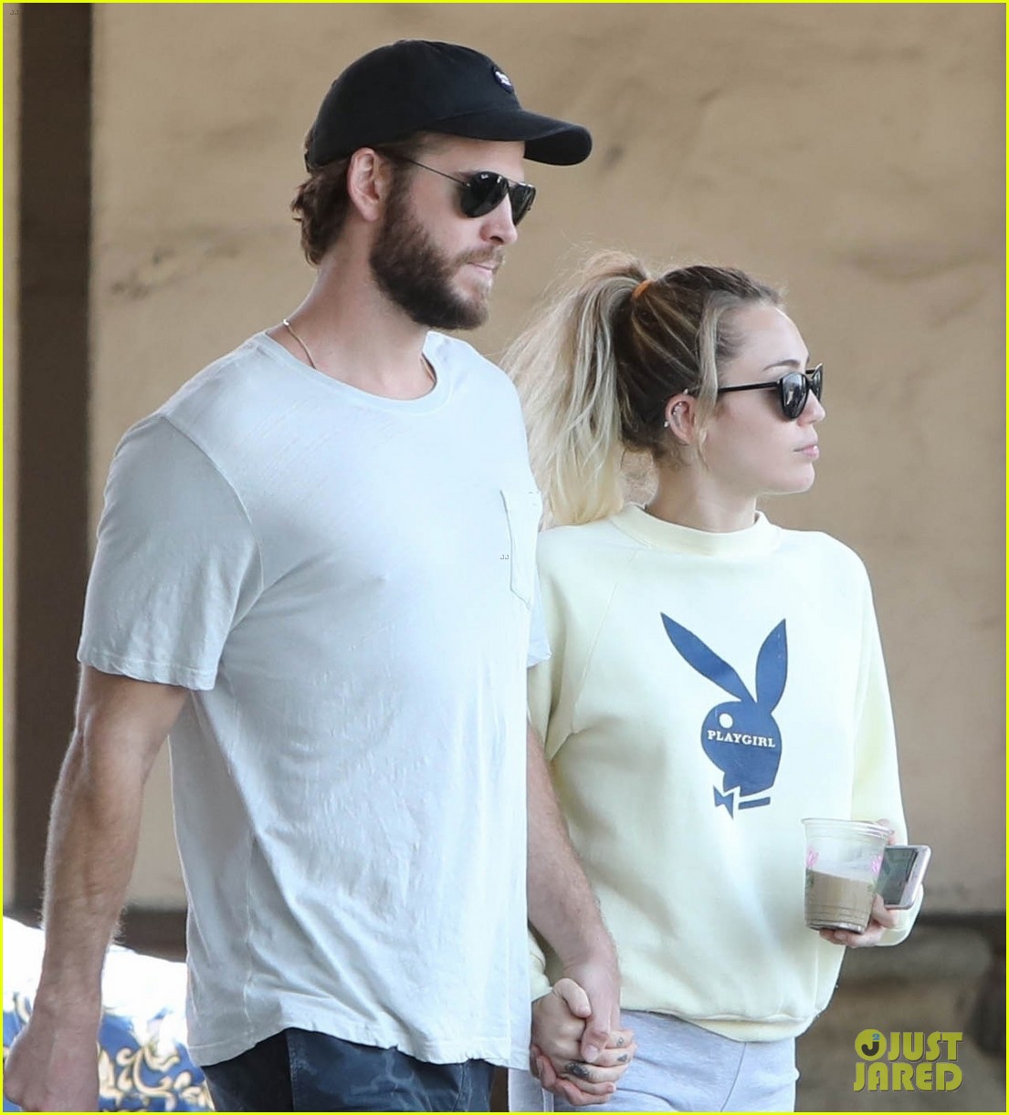 miley cyrus liam hemsworth hold hands for saturday morning date 02