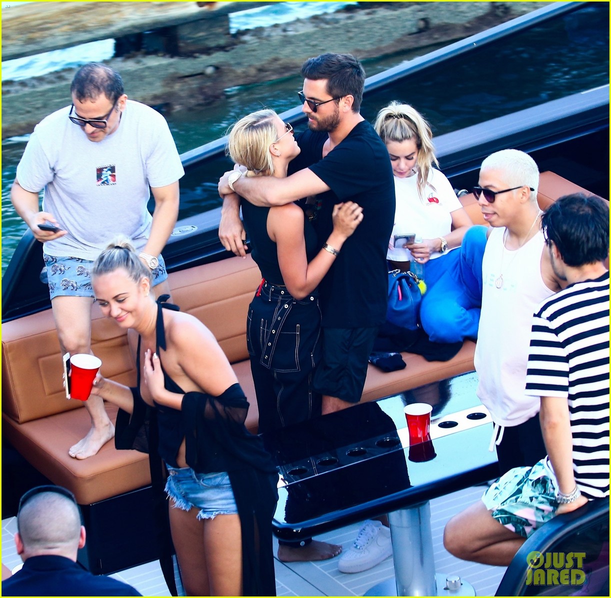 scott disick and sofia richie flaunt pda on a boat with friends2 01
