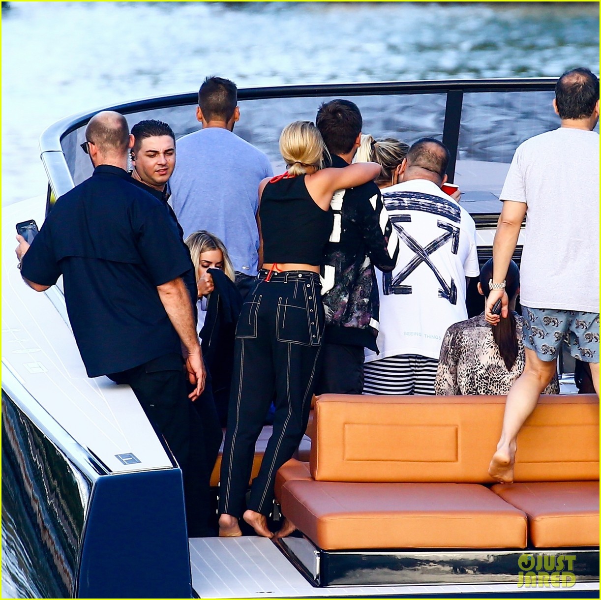 scott disick and sofia richie flaunt pda on a boat with friends2 04