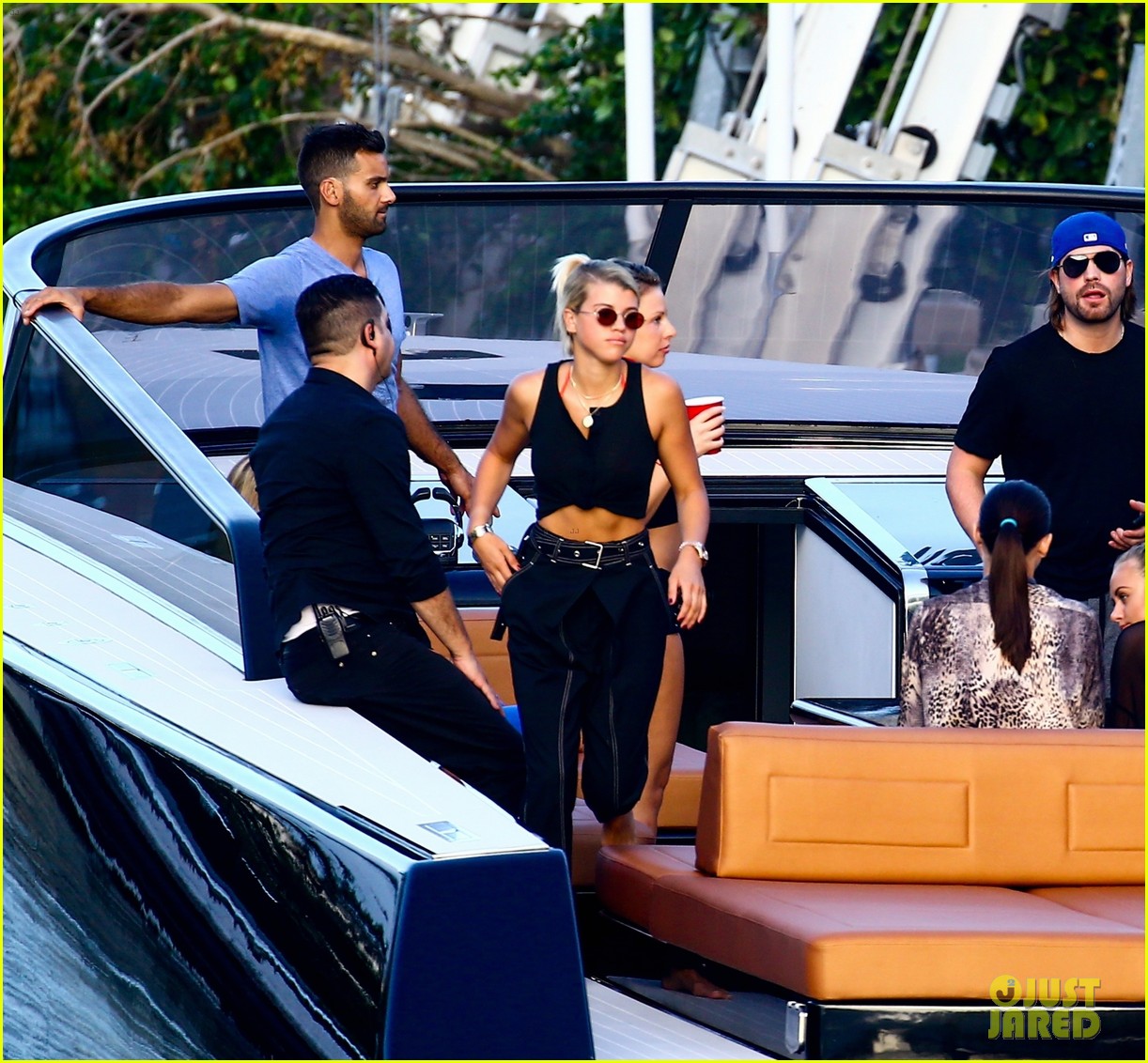 scott disick and sofia richie flaunt pda on a boat with friends2 06