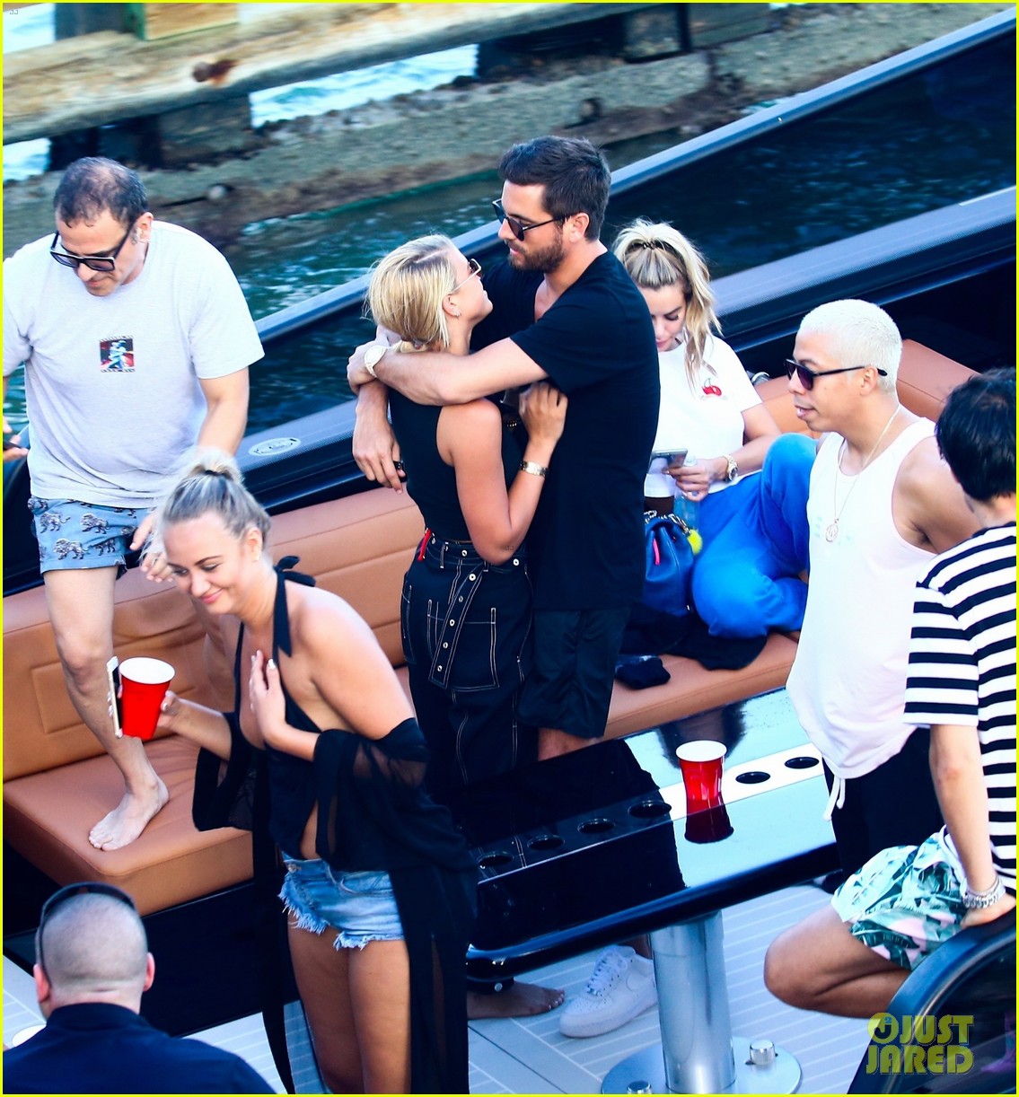 scott disick and sofia richie flaunt pda on a boat with friends2 09