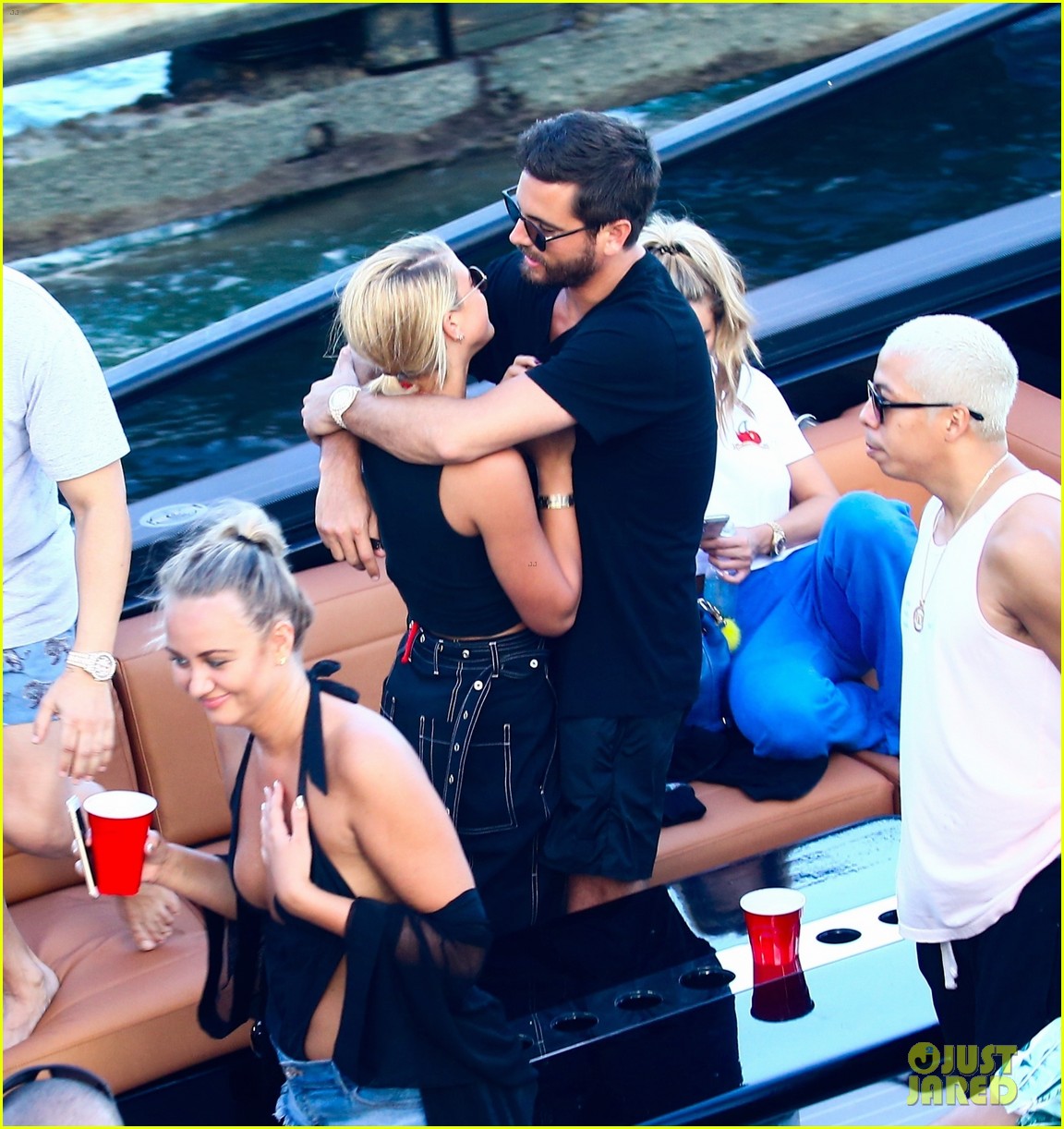 scott disick and sofia richie flaunt pda on a boat with friends2 10