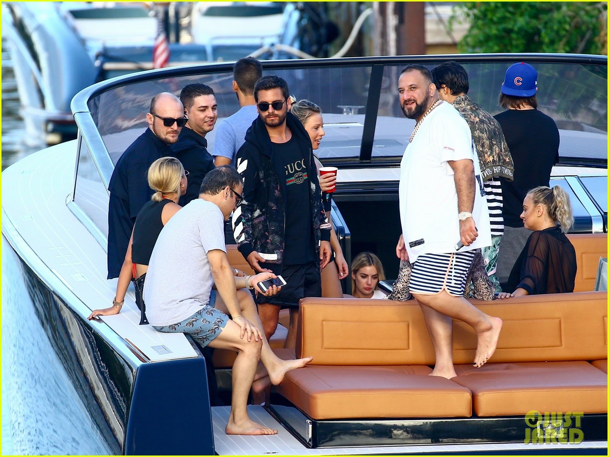 scott disick and sofia richie flaunt pda on a boat with friends2 18