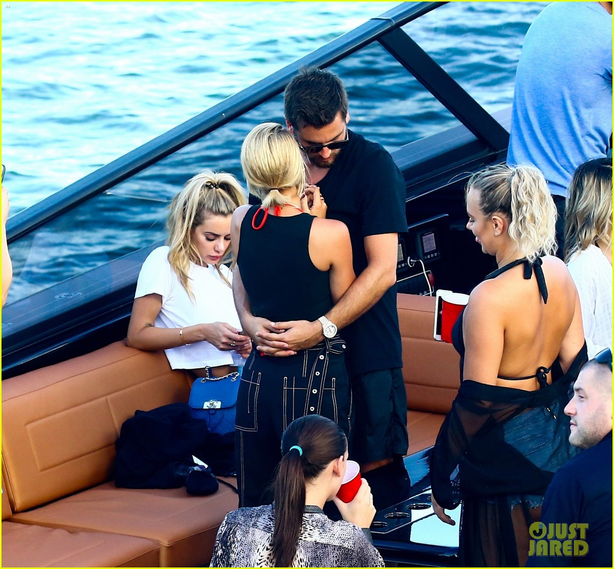 scott disick and sofia richie flaunt pda on a boat with friends2 22