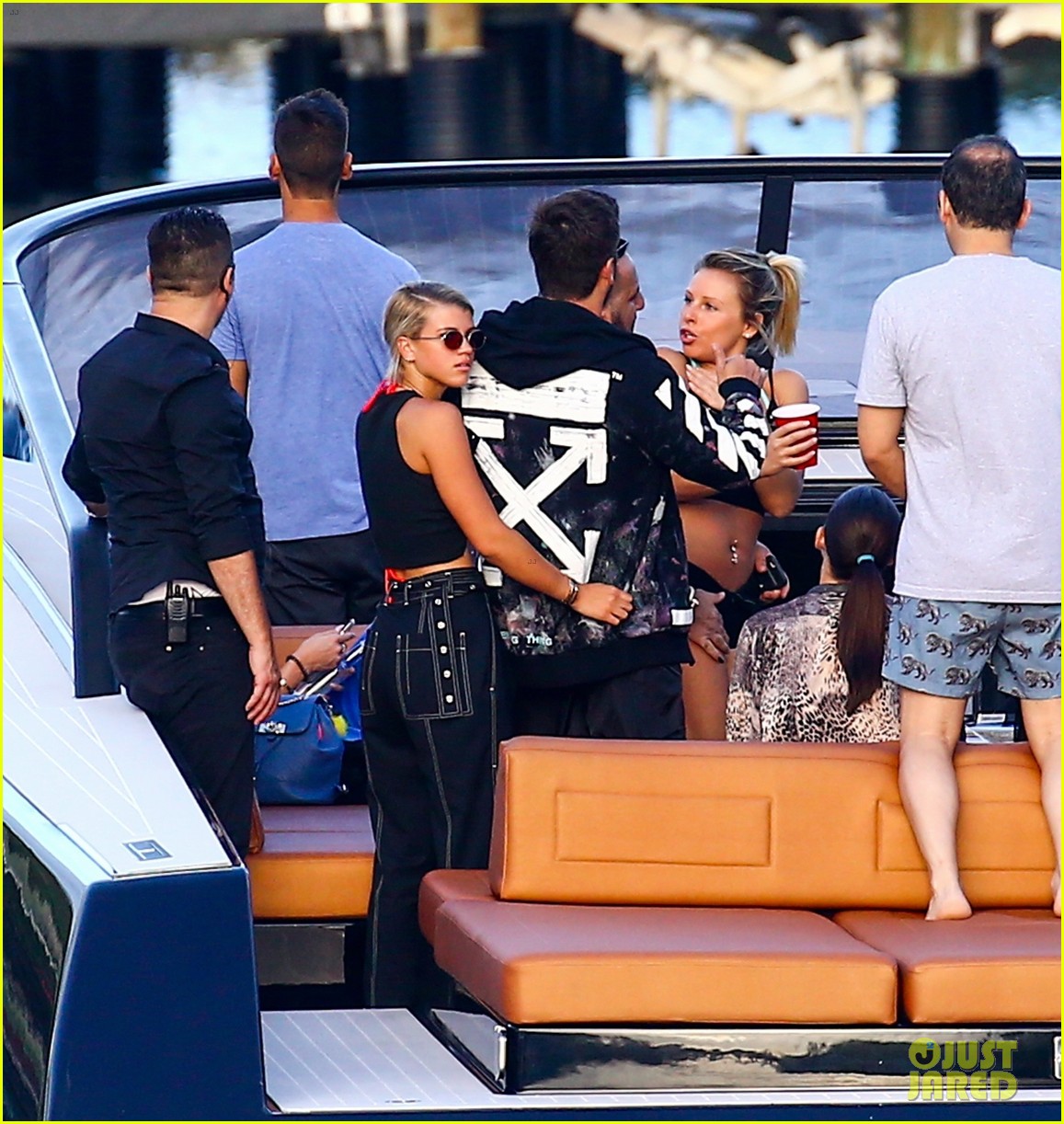 scott disick and sofia richie flaunt pda on a boat with friends2 24