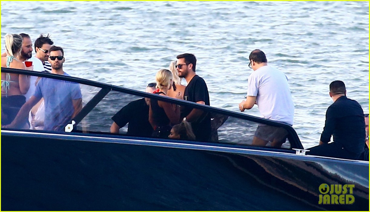 scott disick and sofia richie flaunt pda on a boat with friends2 30