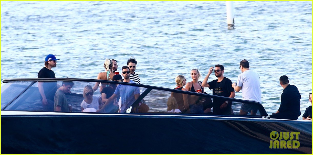 scott disick and sofia richie flaunt pda on a boat with friends2 32