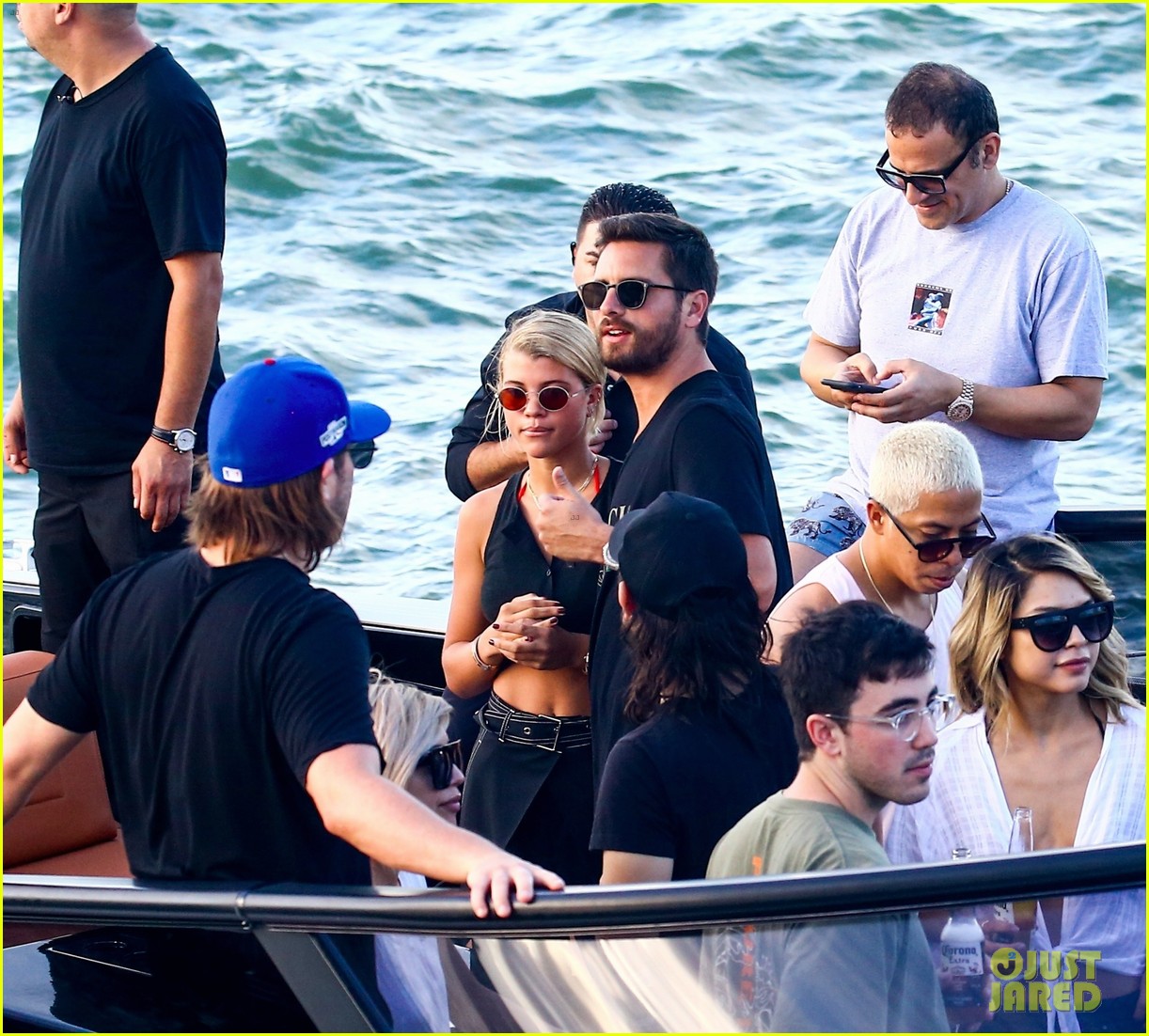 scott disick and sofia richie flaunt pda on a boat with friends2 37
