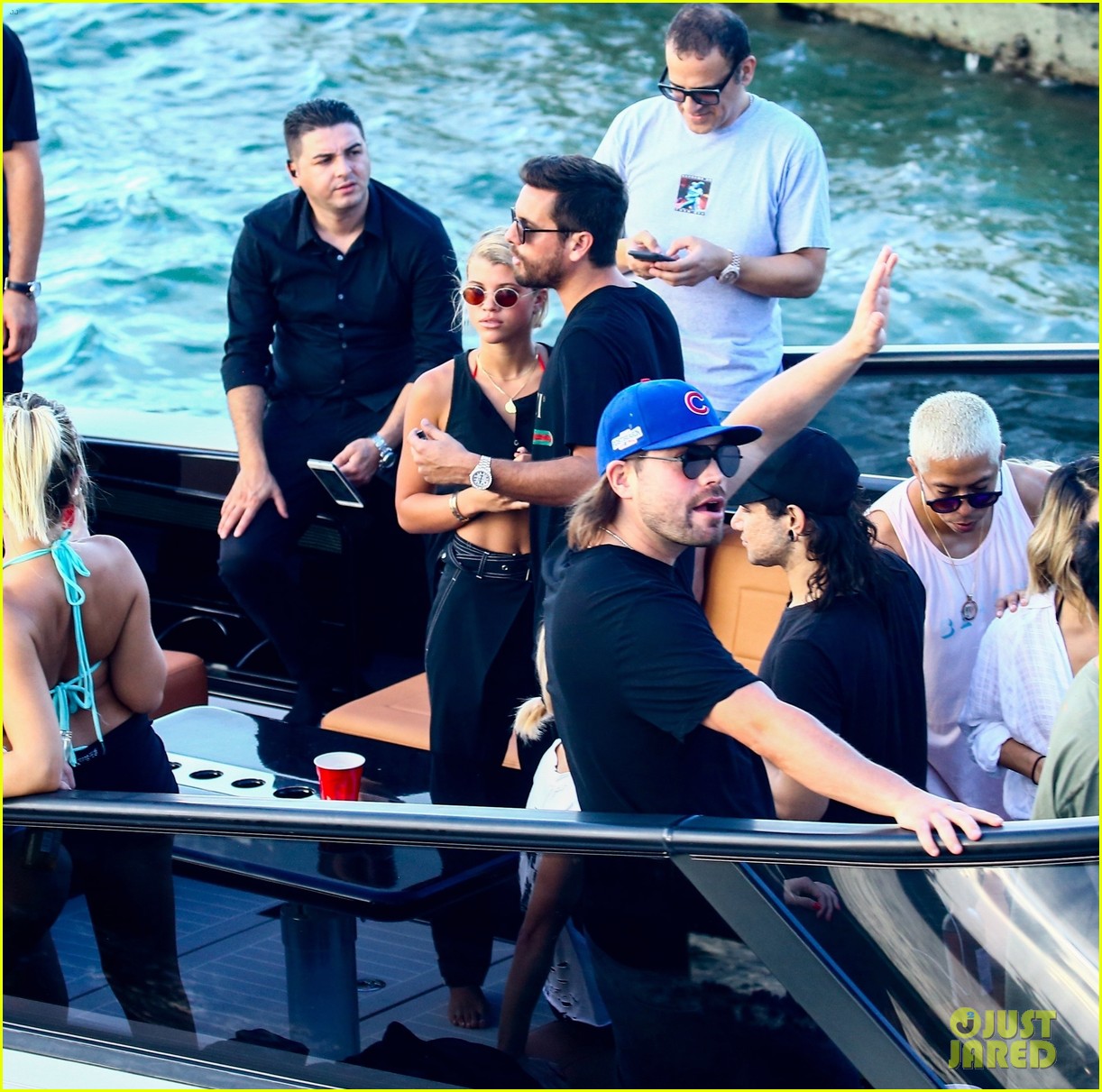 scott disick and sofia richie flaunt pda on a boat with friends2 41