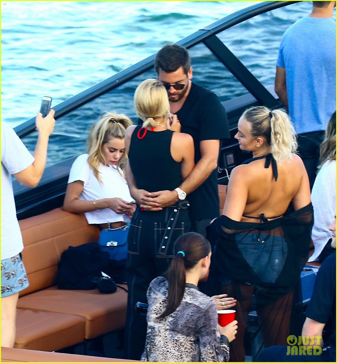 scott disick and sofia richie flaunt pda on a boat with friends2 46