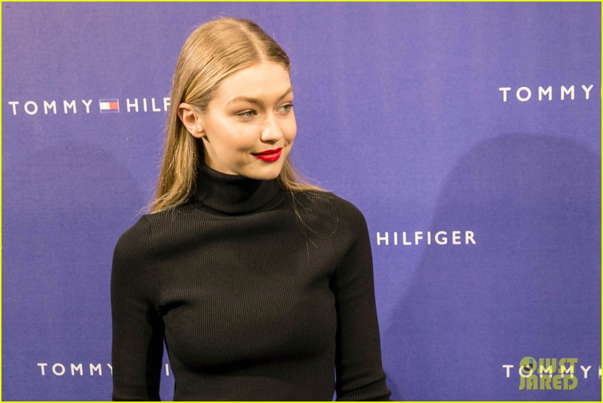 gigi hadid flaunts toned abs at tommy hilfiger event in spain 08