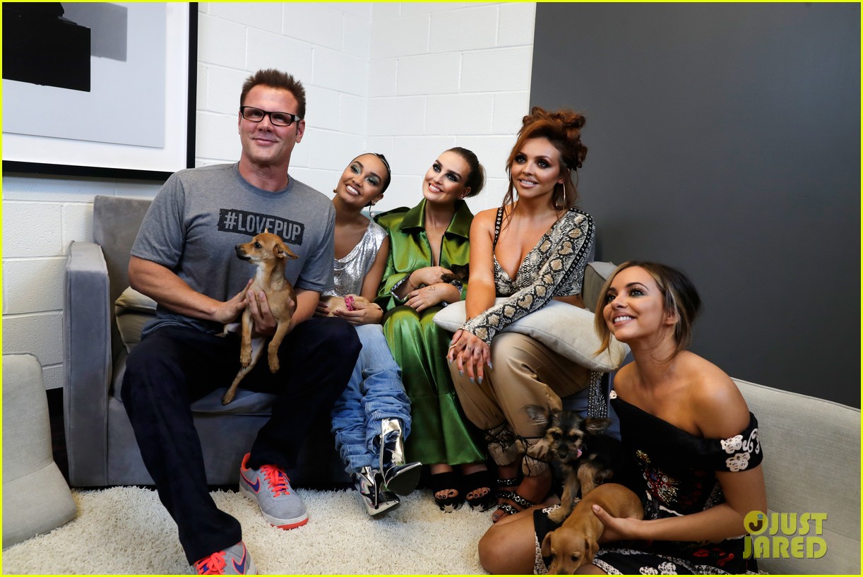 little mix play with puppies at iheartradio music festival 02