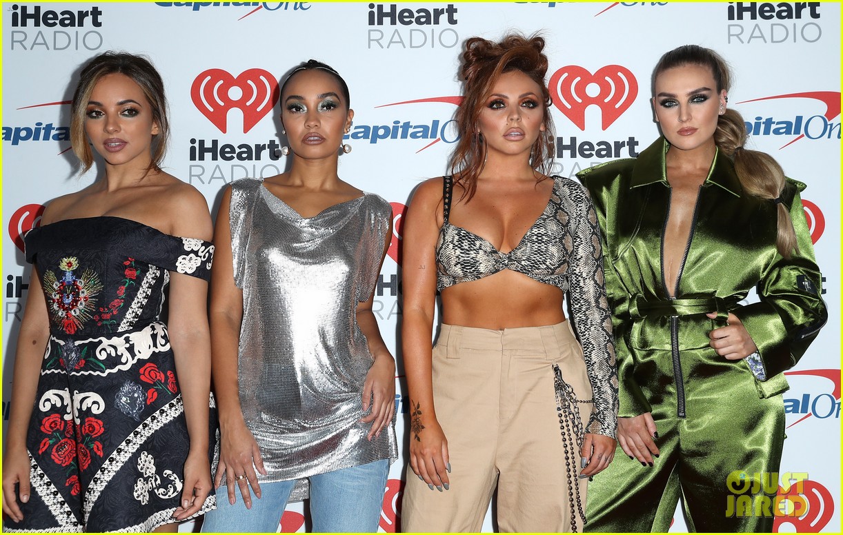little mix play with puppies at iheartradio music festival 03