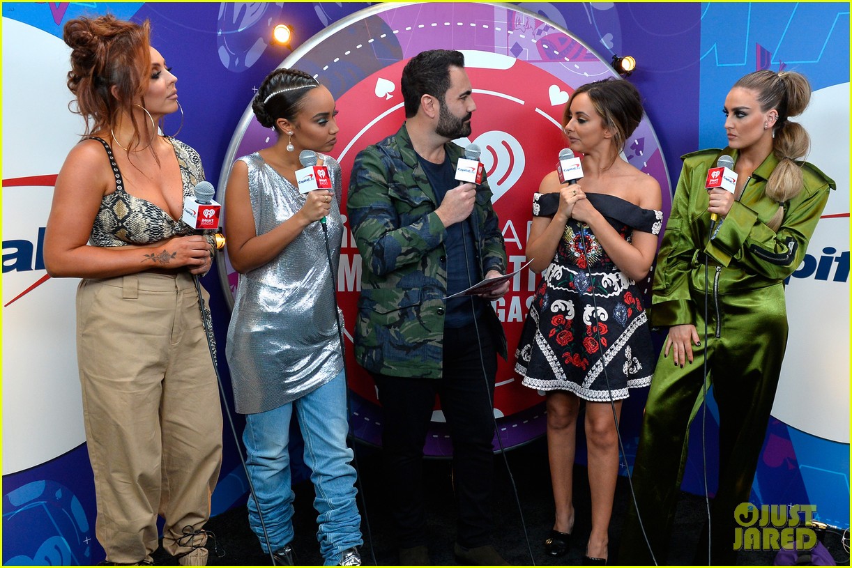 little mix play with puppies at iheartradio music festival 05