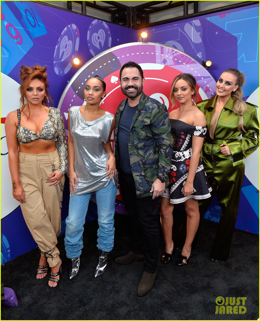 little mix play with puppies at iheartradio music festival 08