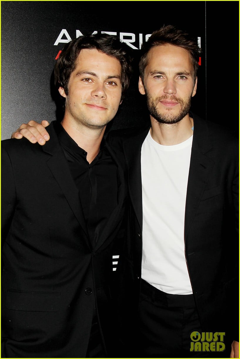 dylan obrien and taylor kitsch suit up for american assassin screening 01